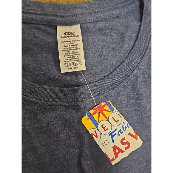 NWT Ace Apparels Las Vagas Nevada Graphic Tee Shirt Men's Large Souvenir Gift - Picture 3 of 11